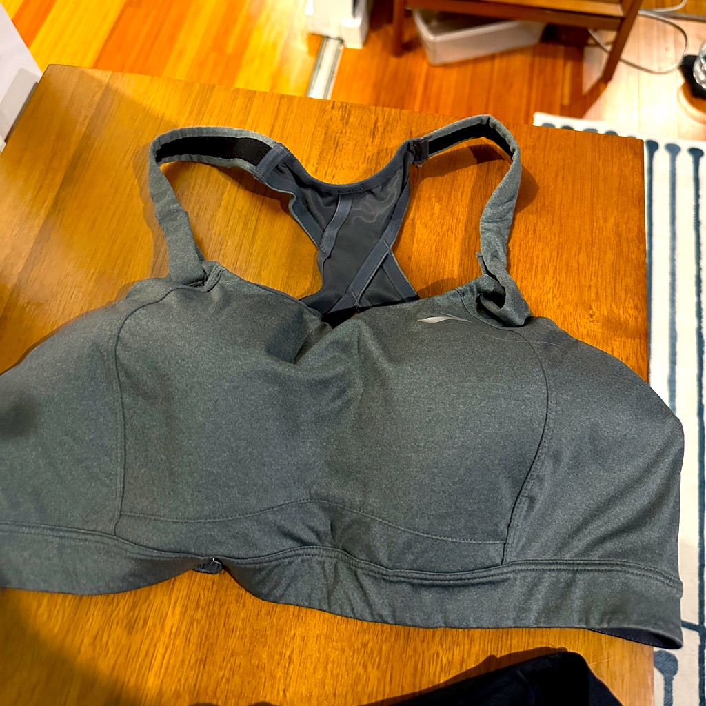 Saucony High Impact Sports Bra With Adjustable Straps. 36dd